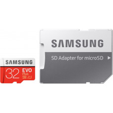 Карта памяти MicroSD Samsung EVO Plus 32Gb + Адаптер SD